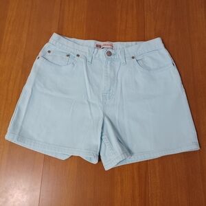 Vintage Faded Glory Blue Shorts Womens 12 (Actual 31x4") USA High Rise Denim